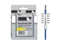 Dymo rhino industri tape krympeflex sort på gul 6mmx1,5m