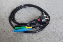 Testledning med dansk edb-stik
