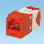 Modular jack kat.5e utp mini-com g rød