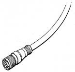 6m kabel 5x0,34mm2 med m12 hunstik lige m12-c61