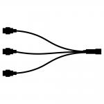 sort 230v 35cm tech-line 3-split fordeler - 75779 sirius