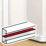 Legrand deleskinne kliksystem, ekstra, 2000mm, hvid, bredde 90mm, dybde 60mm