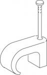 Clips flad tc 3x5/20 mm klar