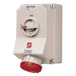 Cee stikkontakt 5 polet 63a 400v ip44