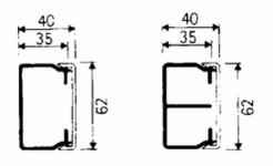 Endestykke es4060.3 hvid
