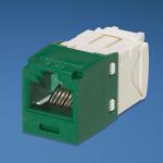 Modular jack kat.6 utp mini-com tg grøn
