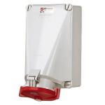Cee vægudtag 4 polet 125a 400v ip67 139 m50