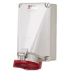 Cee vægudtag 5-pol 125a 400v ip67 m50