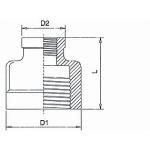 316 aisi rustfri stbt 4 1 x 8 3 formmuffe