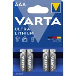 Billede af Lithium Batteri Aaa 4-Blister Card hos Elvvs.dk