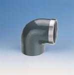Vinkel pvc 90° muffe/muffe 25 mm x 3/4 pn16