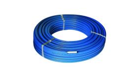 Henco alupex-rør rixc ø20 x 2,0 mm x 50 m med 13 mm blå isolering