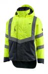 Mascot 15501 skaljakke harlow hi-vis gul/marine str 2xl