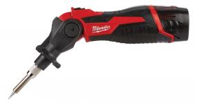 12v loddekolbe m12 si-201c inkl lige spids mejselspids 1x2,0ah lader og kuffert