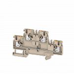 Weidmüller Gennemgangsklemme a2t 2.5 ft-pe beige