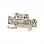 Weidmüller Gennemgangsklemme a2t 1.5 ft-pe beige