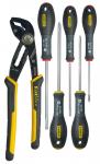 Stanley fatmax skruetrækkere 5stk lige/ph + 1stk rørtang