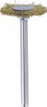 Dremel 535 - wire wheel brush - for aluminium metal pipes stainless steel sheet metal copper silver gold cast iron soft metal brass hardened steel (pack of 2)