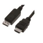 Displayport 1.2 til hdmi kabel dp han / hdmi han 4,5m