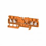 Weidmüller Test-skilleklemme adt 2.5 4c or orange