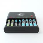 Powerline 8 lader for aa /aaa nimh 8 stk.