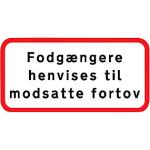 alu 25x50cm 3 ua39 fortov modsatte til henvises fodgngere