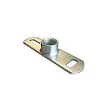 Walraven grundflange 3/4''. Elforzinket. 145x38mm med CO2 svejset muffe