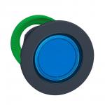 Harmony flush signallampehoved i plast for led med linse i blå farve