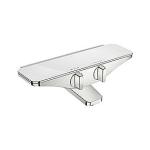 hvid greb betjeningsvenlige med termostatarmatur bruse kar esteta oras