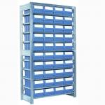Kassereol rk grundsektion med 40 kasser 1850x1058x524