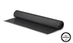 Bredriflet gummiplade sort 5,0 mm