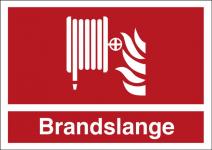Brandskilt brandslange selvklæbende vinyl (a6) 105 x 148 mm h452va6