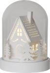 batteri aa til timer og lys led med hvid hus kupol lanterne