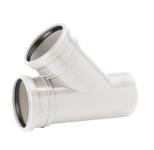 Grenrør 50/50mm 45 ° M/2 Uponor Decibel billede