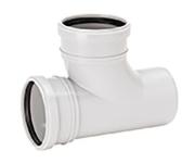 Grenrør 110/110mm 88.5 ° Uponor Decibel billede