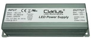 Strømforsyning clarius plus 24vdc 30w 1,25a ip67
