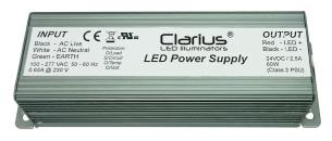 Strømforsyning clarius plus 24vdc 60w 2,5a ip67
