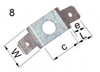 Kontaktben 2x45° b2457h4 6,3x0,8 m4