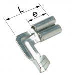 Uisoleret spademuffe 90° b1003flsv5 0,5-1mm2 2,8x0,5