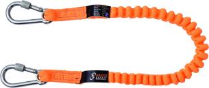 Kratos elastisk line med 2 karabiner