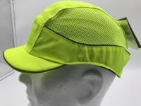 Bump cap air+ gul str hi-vis med 3 cm kort skygge
