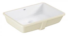 6: GROHE Cube Ceramic Håndvask til underlimning. 500 mm. Pureguard glasering