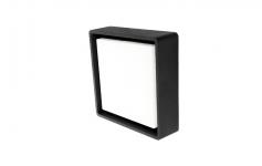 3000k led sort square frame