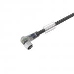 Følerkabel pvc m8 4-pin hun vinklet 3 meter led