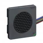 Lydenhed din72 for mp3 filer sort npn input 12-24vdc forsyning