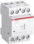 Installationskontaktor 2-polet 2no ac-1 40a ved 55 grader 400v ac med manuel omskifter (man-o-aut) styrespænding 230v ac/dc