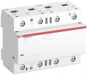 Installationskontaktor 4-polet 4no ac-1 100a ved 55 grader 400v ac styrespænding 24v ac/dc