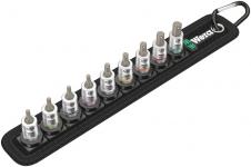 Wera bits top sæt 1/4 indvendig sekskant/unbrako zyklop belt a imperial 1 med holdefunktion 8dele 5/64x28-1/4c28mm
