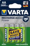 Varta batteri genopladelig power aa 2600mah 4-pak