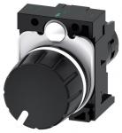 Sirius act potentiometer kompakt 22 mm rund plastik sort 2.2k ohm